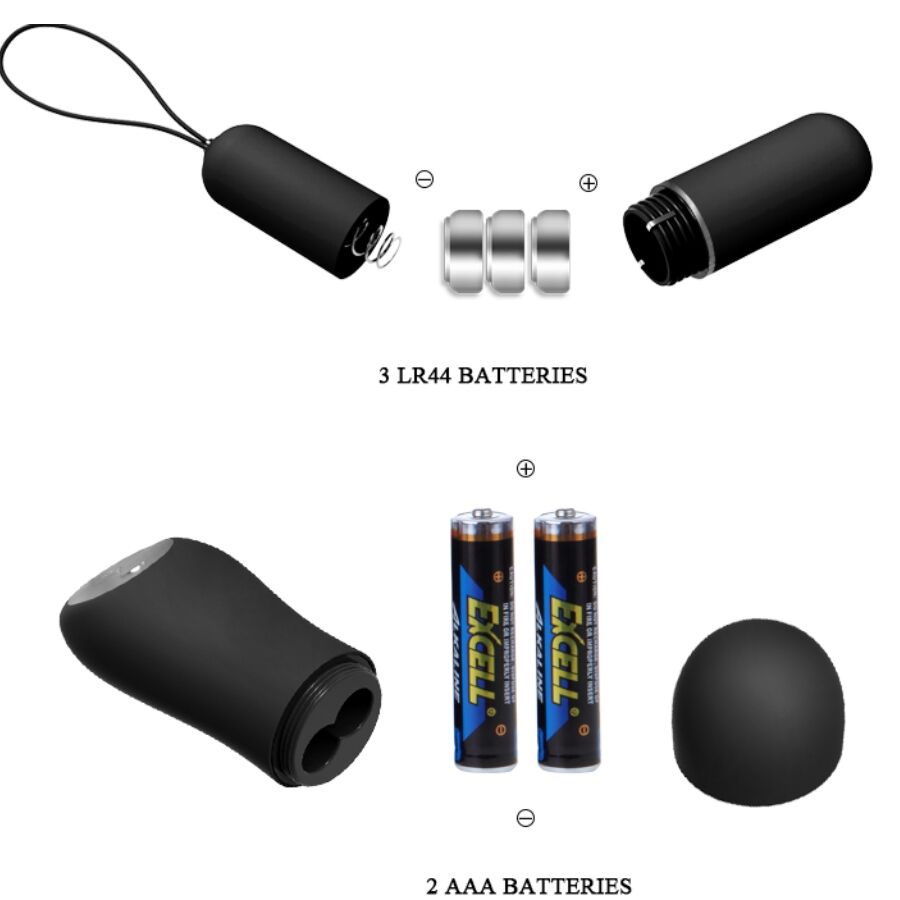 BAILE – STRING AVEC VIBRANT ET TÉLÉCOMMANDE NOIR