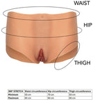 HIDDEN DESIRE Alter Ego – Offener Vagina- und Anus-Slip, mittlere Taille, hautfarben