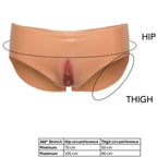 HIDDEN DESIRE Alter Ego – Offener Vagina-Slip, hohe Taille, hautfarben