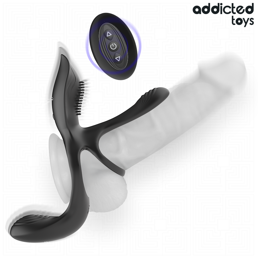 ADDICTED TOYS – Doppelter Penisring mit Klitorisstimulator