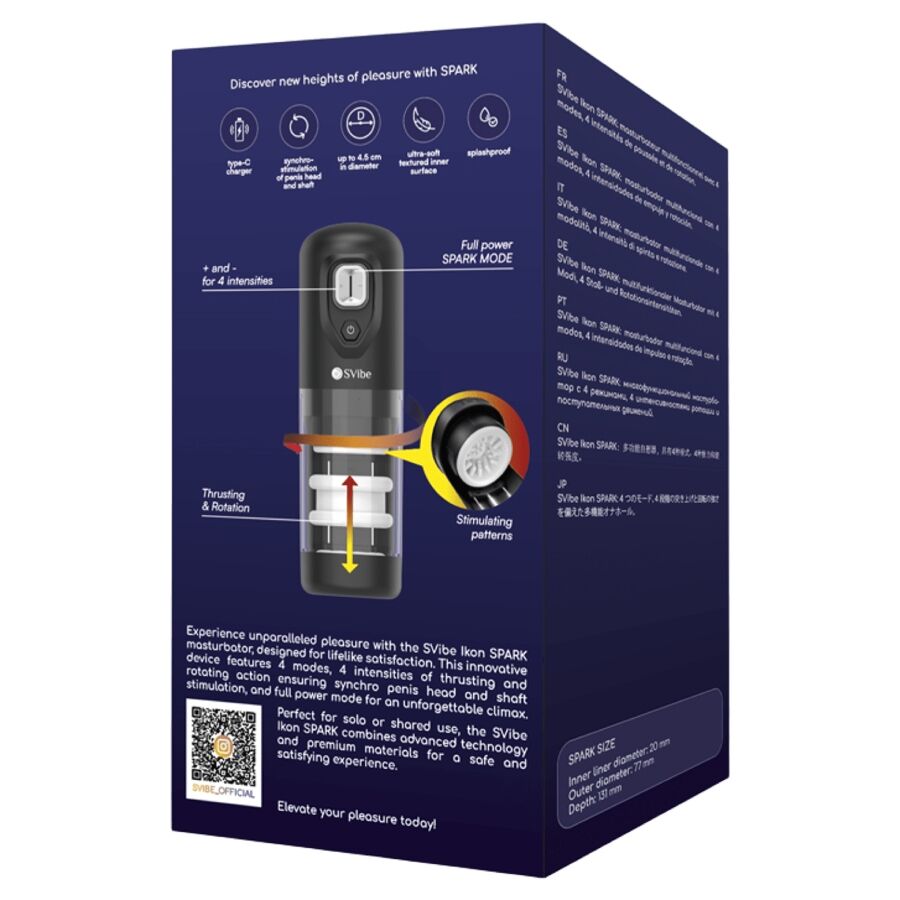 SNAIL VIBE Ikon Spark – Stoss- und Rotations-Masturbator
