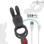 INTENSE – QUINN DOUBLE VIBRATION ANNEAU AVEC TÉLÉCOMMANDE