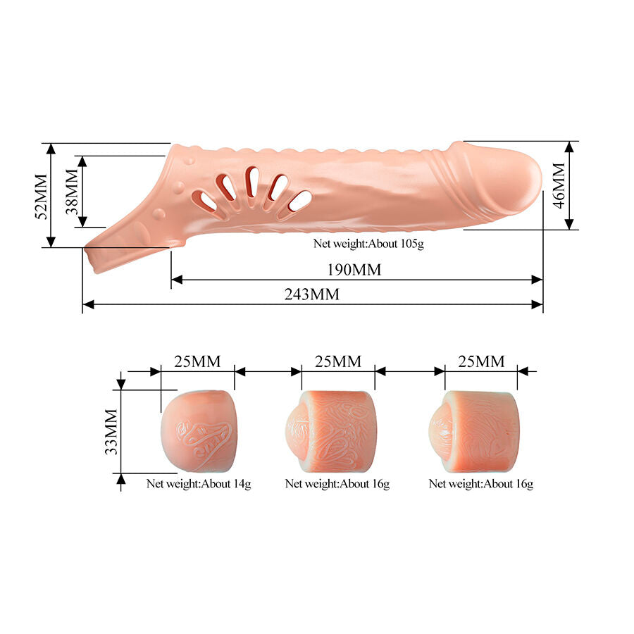 PRETTY LOVE – PENIS SLEEVE WITH EXTENDERS