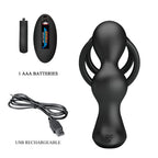 MR PLAY – PLUG ANAL VIBRANT AVEC ANNEAU PÉNIS ET TÉLÉCOMMANDE
