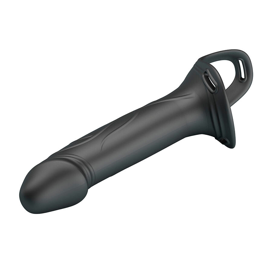 PRETTY LOVE – LANDON BLACK STRAP-ON VIBRANT