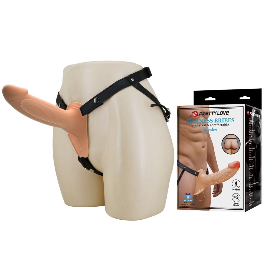 PRETTY LOVE – LANDON LIGHT-SKIN VIBRATING STRAP-ON