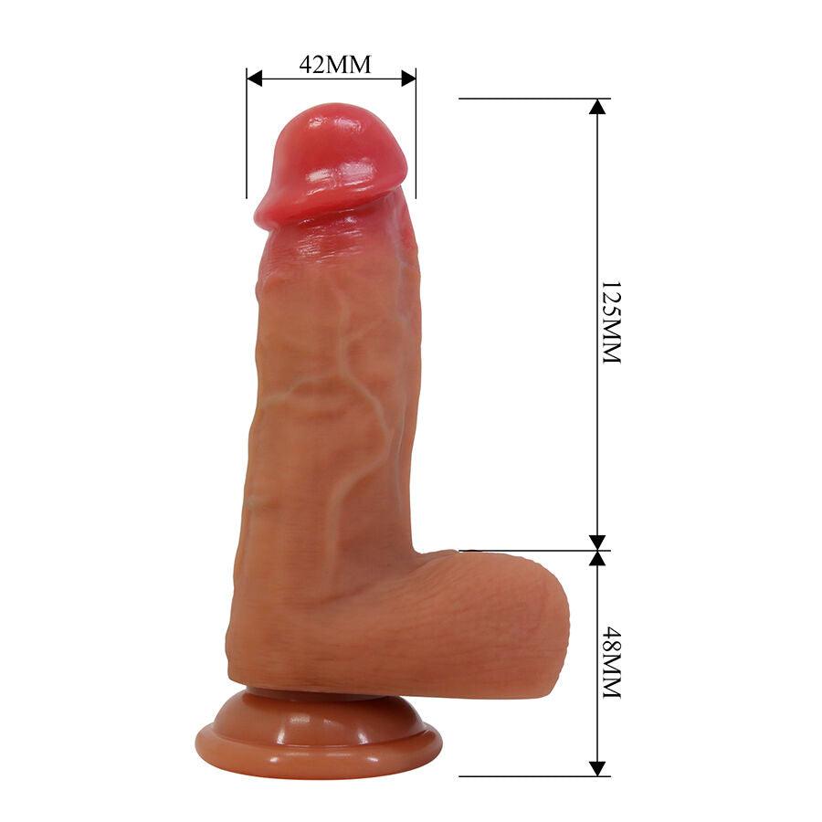 PRETTY LOVE – Curtis Realistischer Dildo mit Saugnapf, 17,3 cm x Ø 4,2 cm