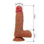 PRETTY LOVE – Duvall Realistischer Dildo mit Saugnapf, 19,3 cm x Ø 4,5 cm