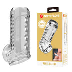 PRETTY LOVE – GAINE PÉNIENNE TEXTURÉE TRANSPARENTE