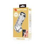 PRETTY LOVE – GAINE PÉNIENNE TEXTURÉE TRANSPARENTE