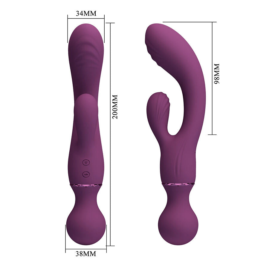 PRETTY LOVE – VIBRATEUR POINT G VIOLET POLYVALENT