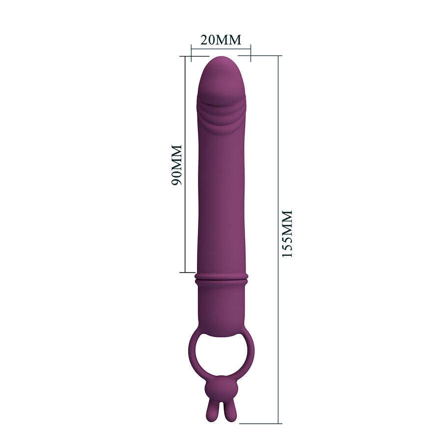 PRETTY LOVE – CORA VIBRATEUR EN FORME DE PÉNIS AVEC ANNEAU DE RÉSISTANCE