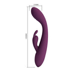 PRETTY LOVE – EMMA RABBIT PURPLE VIBRATOR WITH STIMULATOR