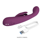 PRETTY LOVE – EMMA RABBIT PURPLE VIBRATOR WITH STIMULATOR