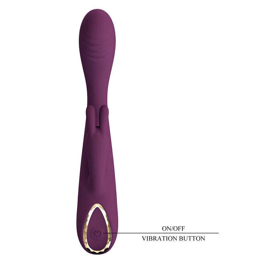 PRETTY LOVE – EMMA RABBIT PURPLE VIBRATOR WITH STIMULATOR