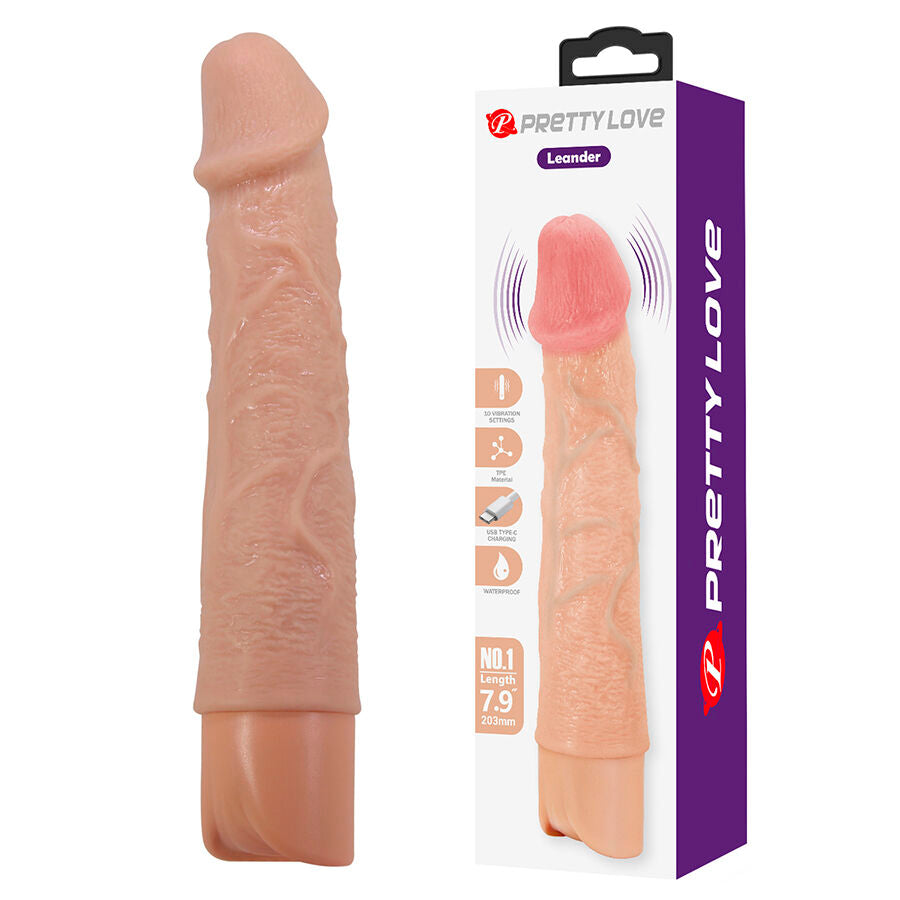 PRETTY LOVE Leander – Flexibler realistischer Vibrator