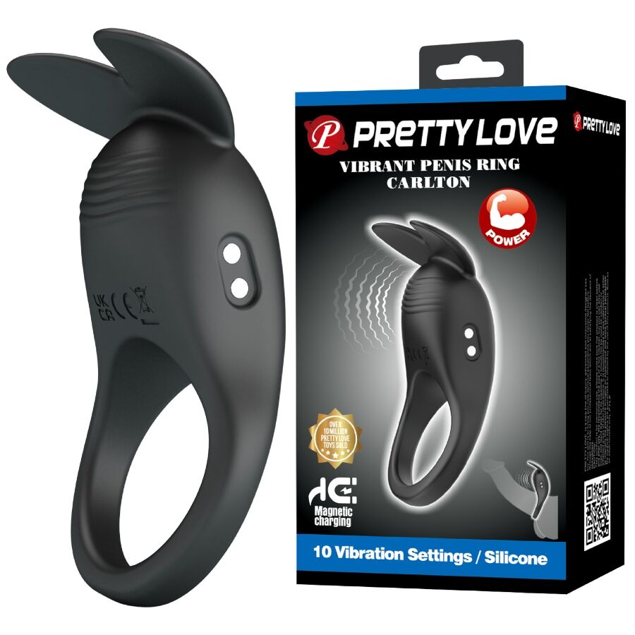 PRETTY LOVE – CARLTON PENIS RING WITH CLITORAL STIMULATOR