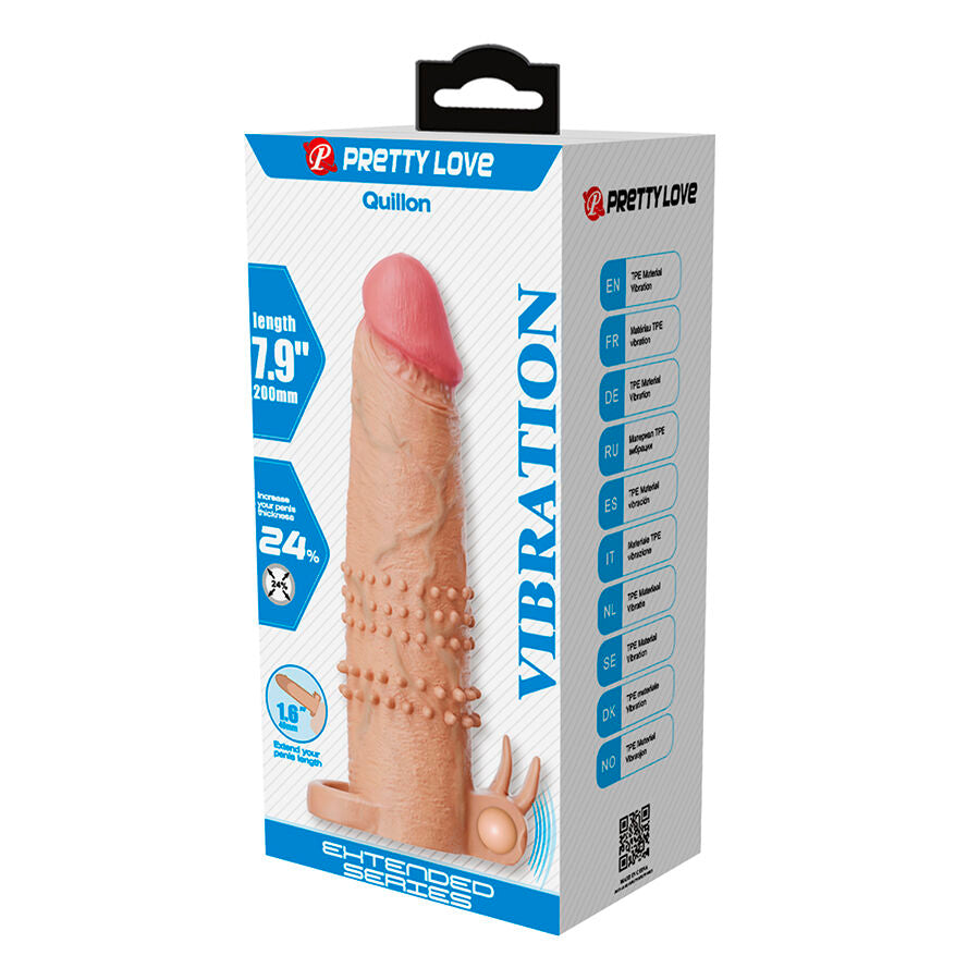 PRETTY LOVE – QUILLON MANCHON PÉNIS AVEC STIMULATEUR CLITORIAL ET VIBRATION