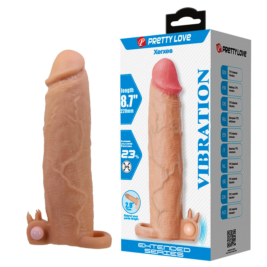 PRETTY LOVE – XERXES MANCHON PÉNIS AVEC STIMULATEUR CLITORIAL ET VIBRATION