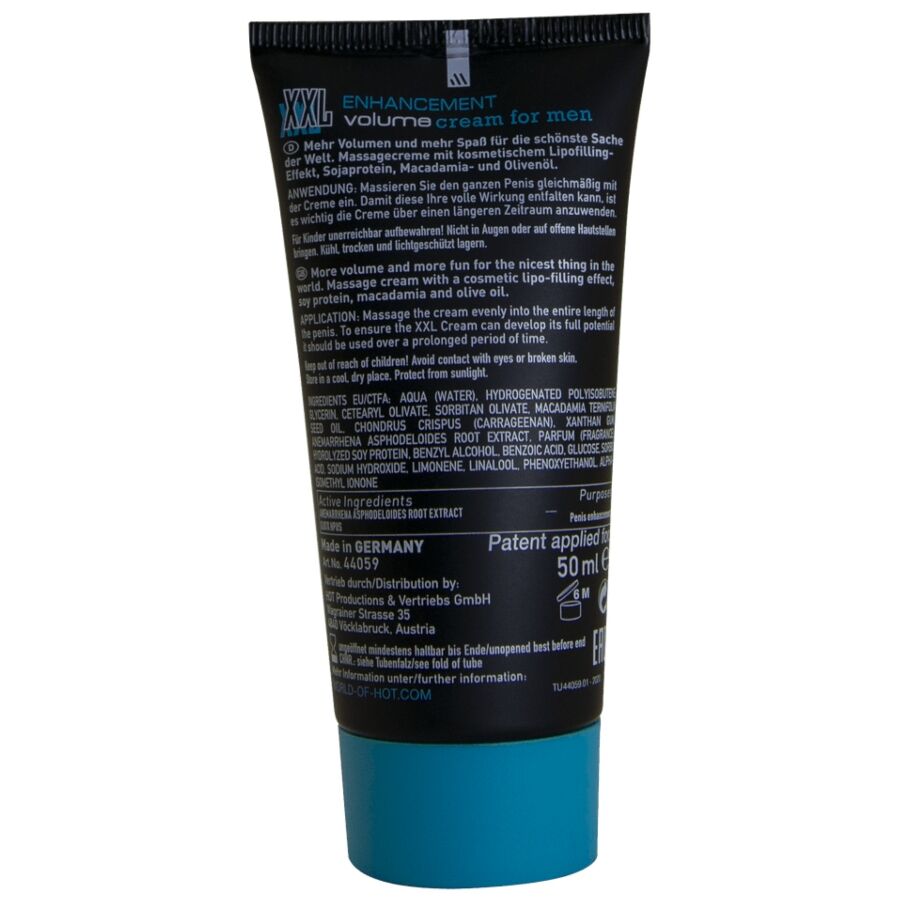 HOT XXL – Verbesserungscreme für Männer, 50 ml