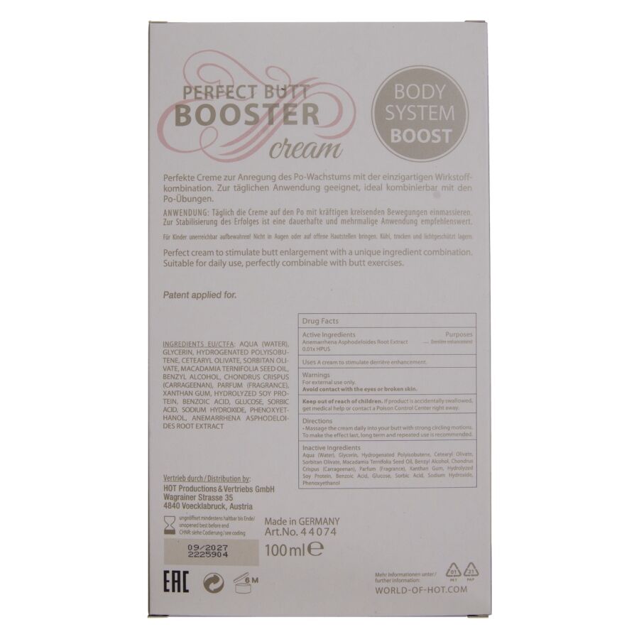 HOT XXL – Po-Booster-Creme, 100 ml