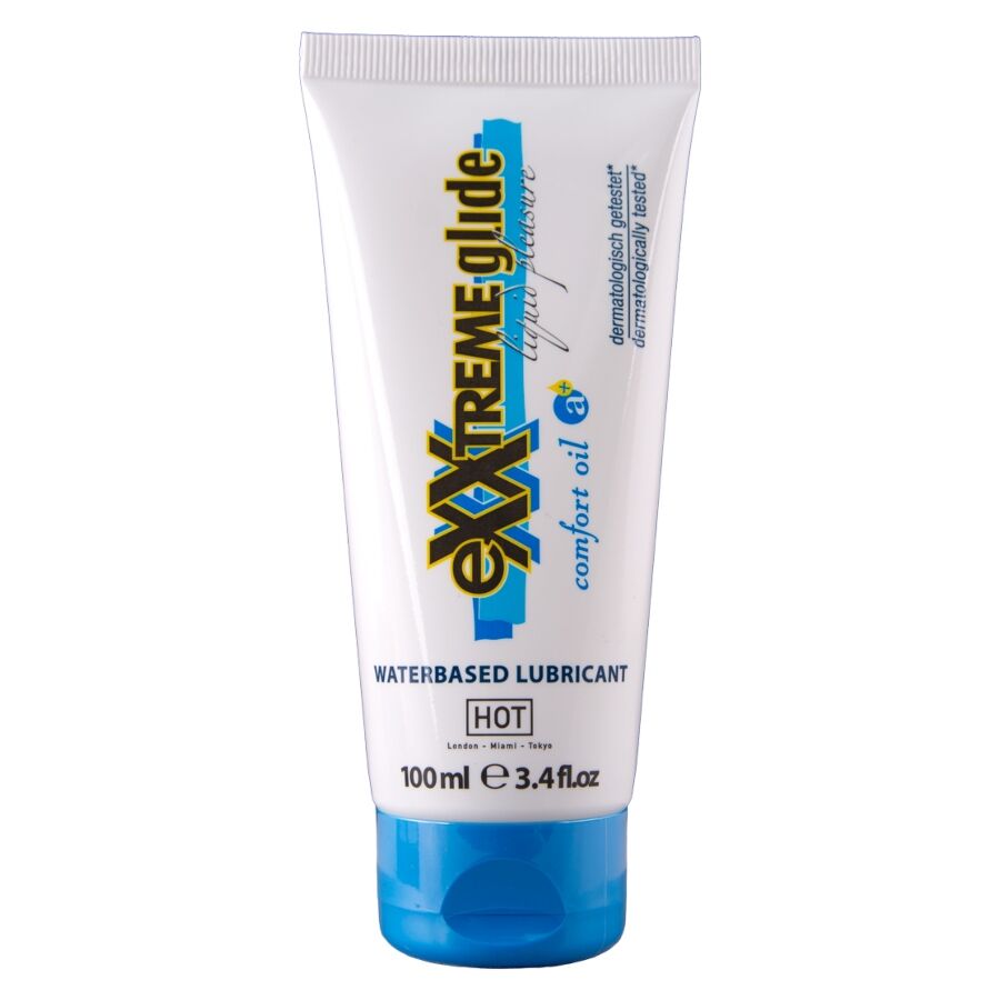 HOT – EXXTREME GLIDE LUBRIFICANTE A BASE D'ACQUA + OLIO COMFORT A+ ML
