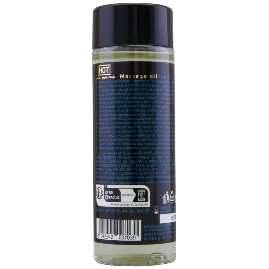 HOT – HUILE DE MASSAGE EXOTIQUE SPÉCIALE 100 ML