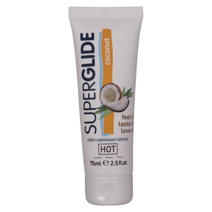 HOT – SUPERGLIDE LUBRIFIANT COMESTIBLE À BASE D'EAU 75 ML