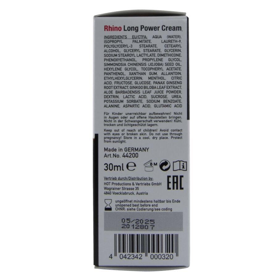 HOT – RHINO LONG POWER CREAM 30 ML