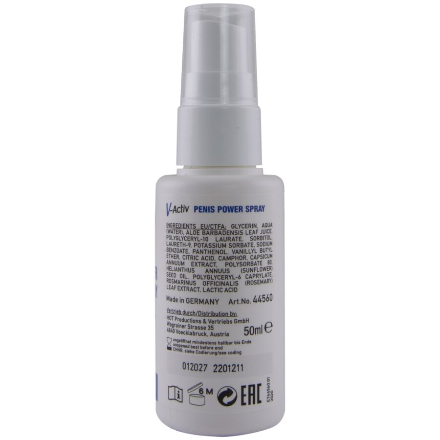 HOT – V-ACTIV, SPRAY STIMULANT POUR LE PÉNIS, 50 ML