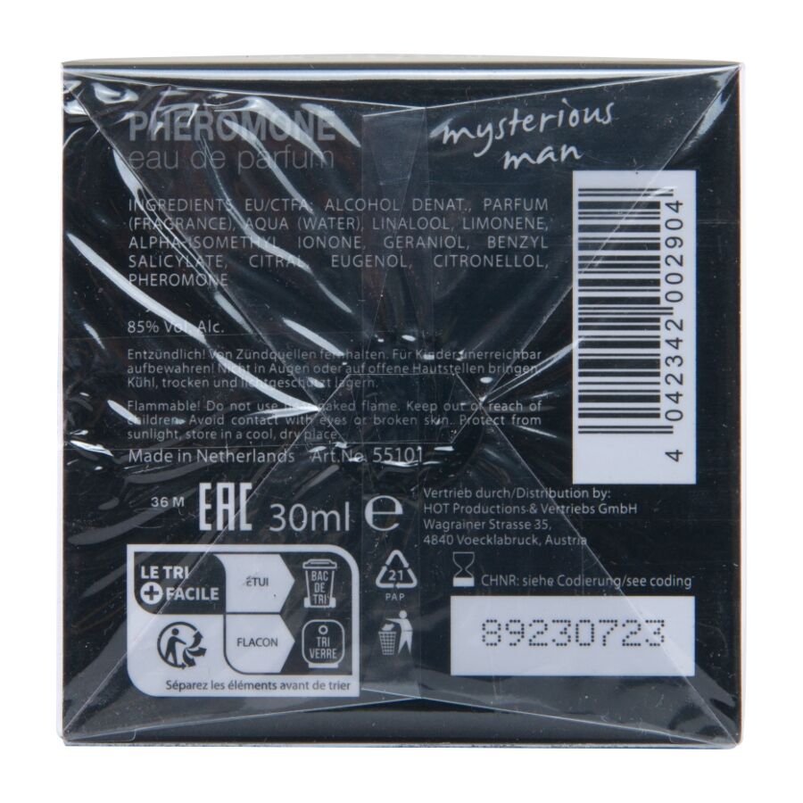 HOT – PARFUM AUX PHÉROMONES LONDON MYSTERIOUS MAN 30 ML