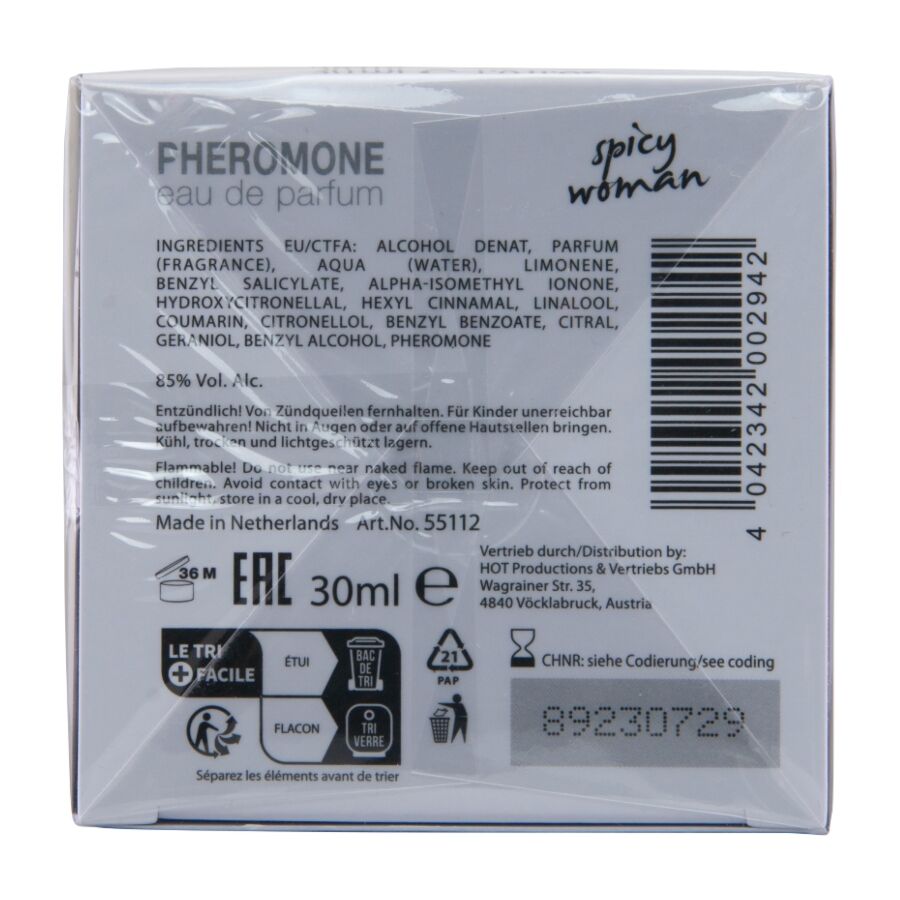 HOT – PHEROMONE PERFUME MIAMI SPICY WOMAN 30 ML