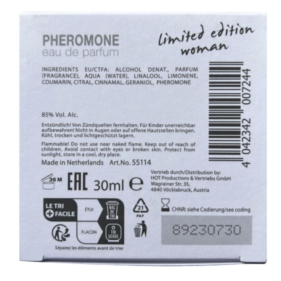HOT – PARFUM AUX PHÉROMONES DUBAI ÉDITION LIMITÉE FEMME 30 ML