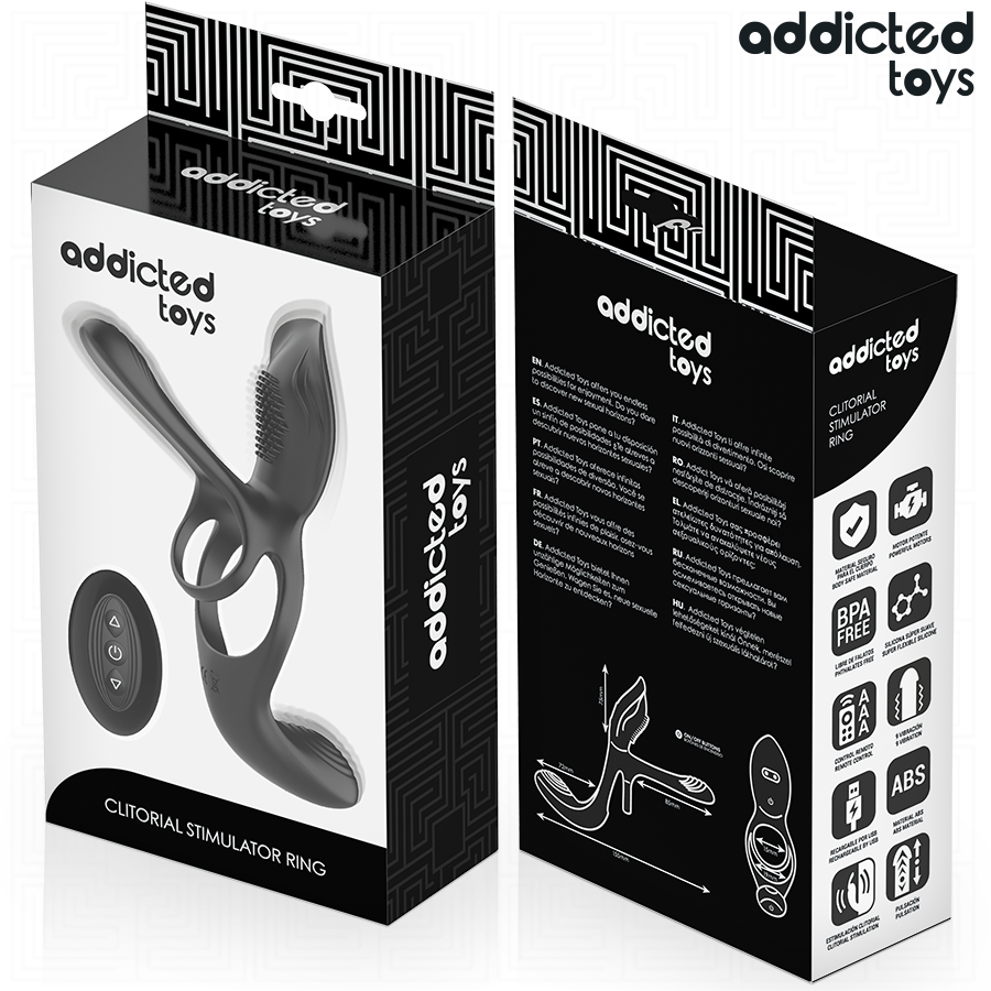 ADDICTED TOYS – Doppelter Penisring mit Klitorisstimulator