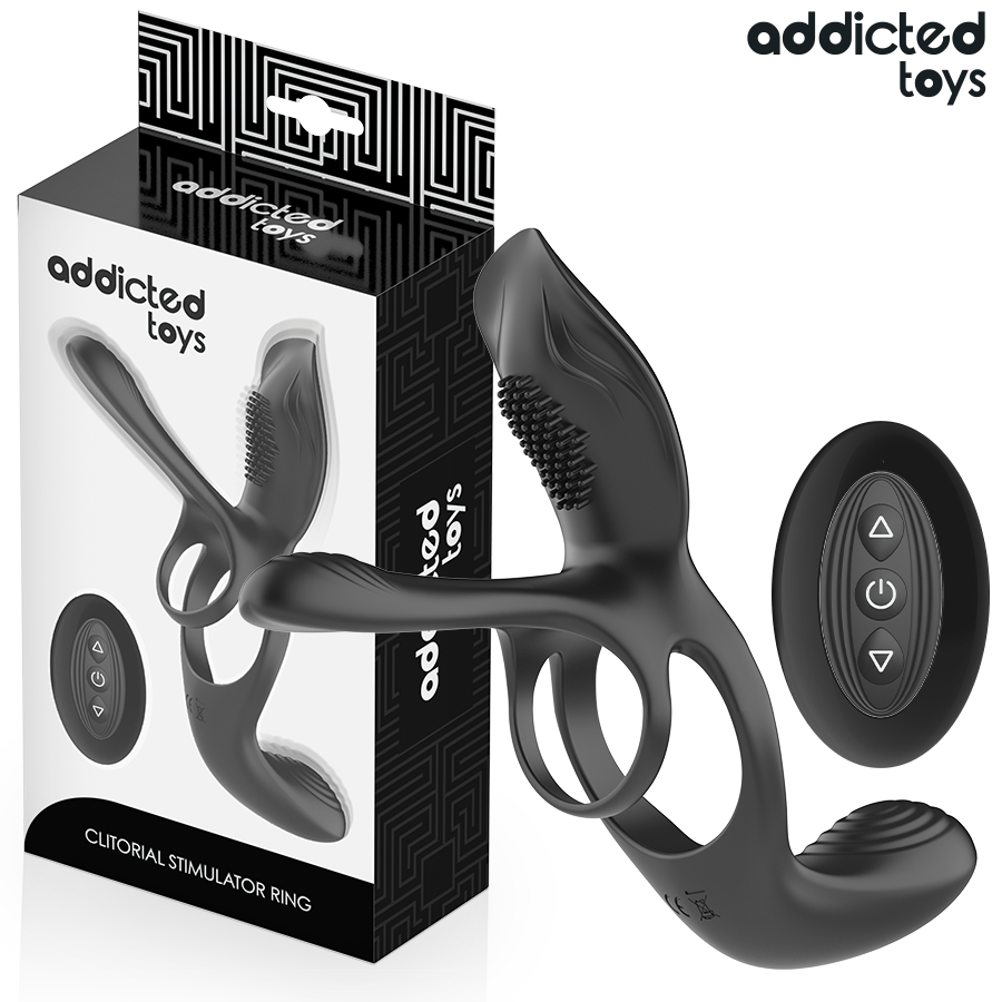 ADDICTED TOYS – Doppelter Penisring mit Klitorisstimulator