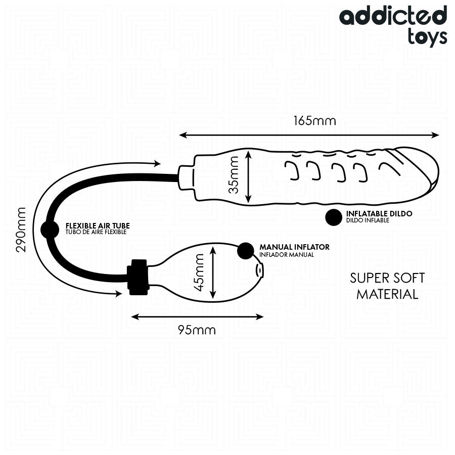 ADDICTED TOYS – Aufblasbarer Dildo Modell 3