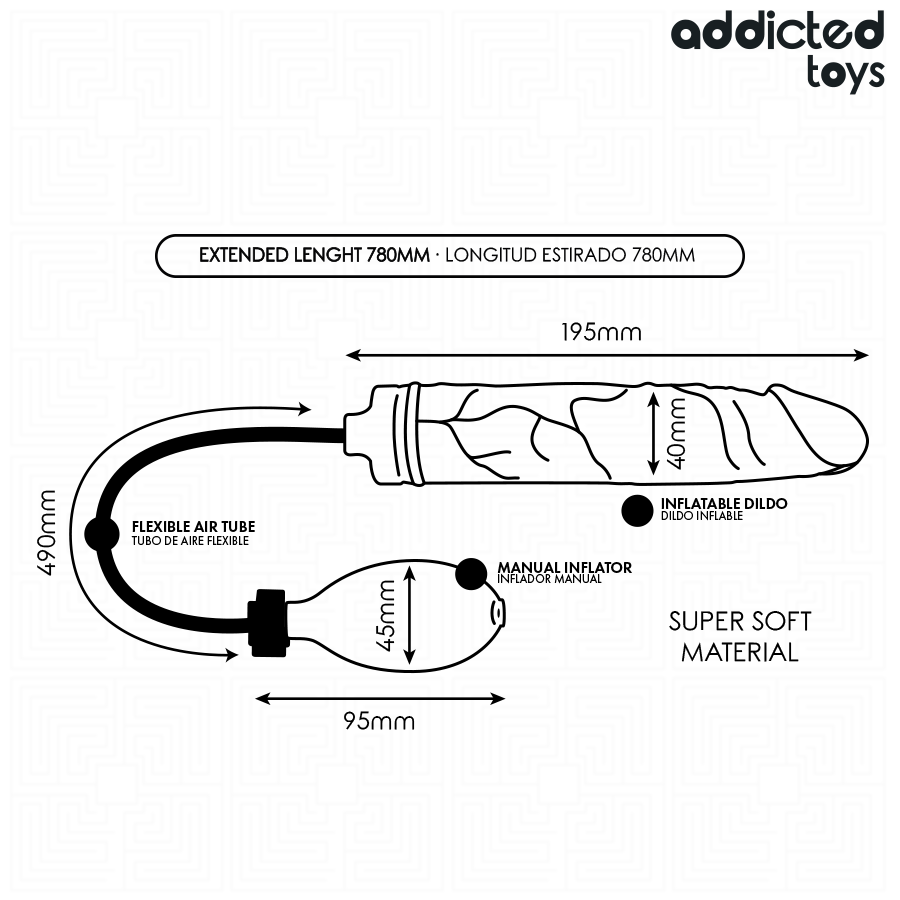 ADDICTED TOYS – Aufblasbarer Dildo Modell 4