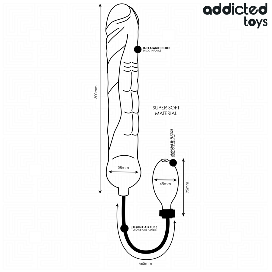 ADDICTED TOYS – Aufblasbarer Dildo XL Modell 5