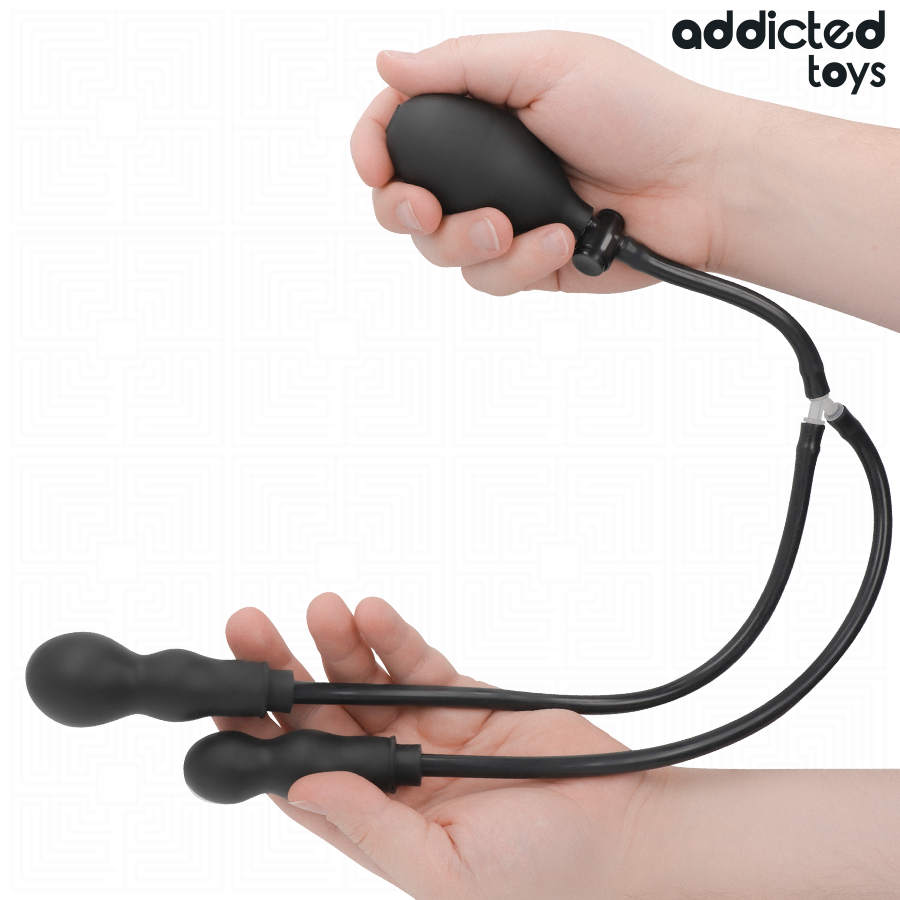 ADDICTED TOYS – Plug anale doppio gonfiabile, modello 1