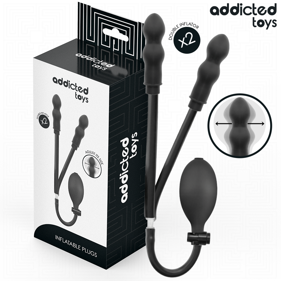 ADDICTED TOYS – Plug anale doppio gonfiabile, modello 1