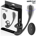 ADDICTED TOYS – Analplug mit Vibration, 360°-Wellung und Hodenstimulator