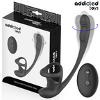 ADDICTED TOYS – Analplug mit Vibration, 360°-Wellung und Hodenstimulator