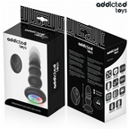 ADDICTED TOYS – Rotierender Analplug mit Vibration, LED-Licht und Fernbedienung