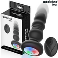 ADDICTED TOYS – Rotierender Analplug mit Vibration, LED-Licht und Fernbedienung