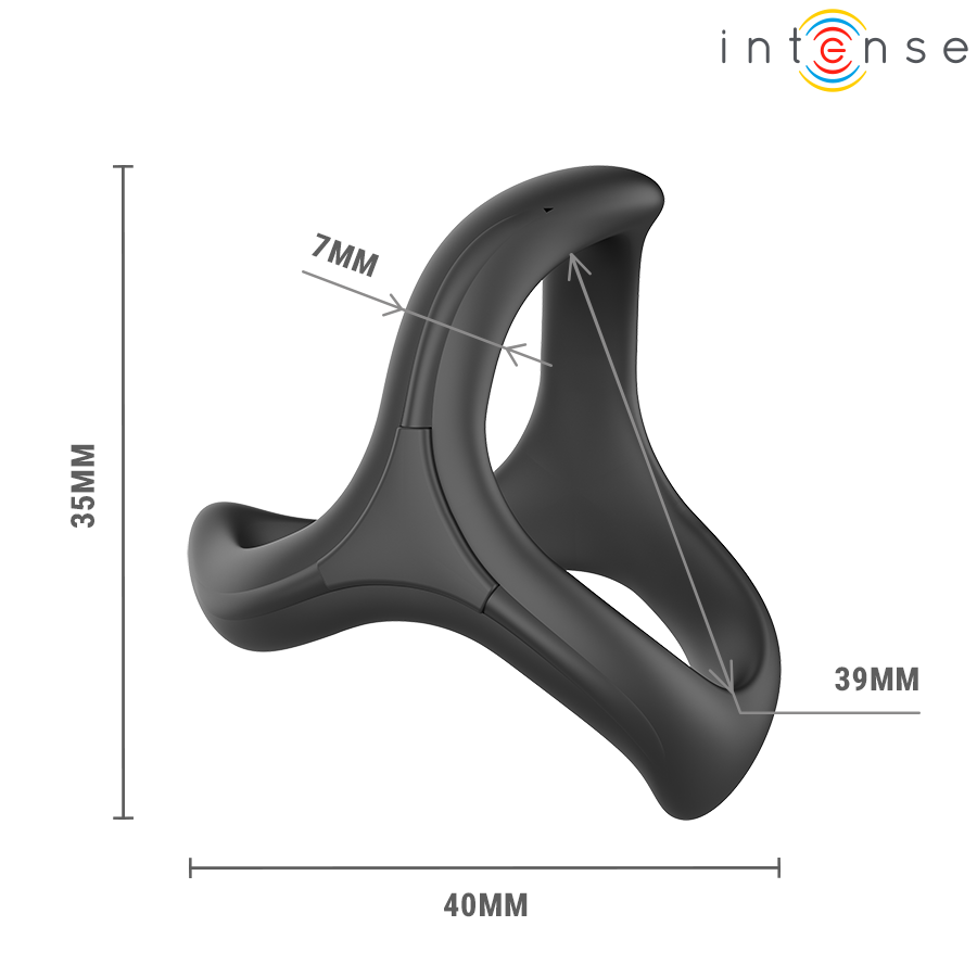 INTENSE – ALFIE ANNEAU PÉNIS TRIPLE RÉGLABLE MODÈLE 6