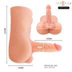Intense Deep Touch Damien – Torso con dildo, funzioni di pressione e vibrazione, telecomando
