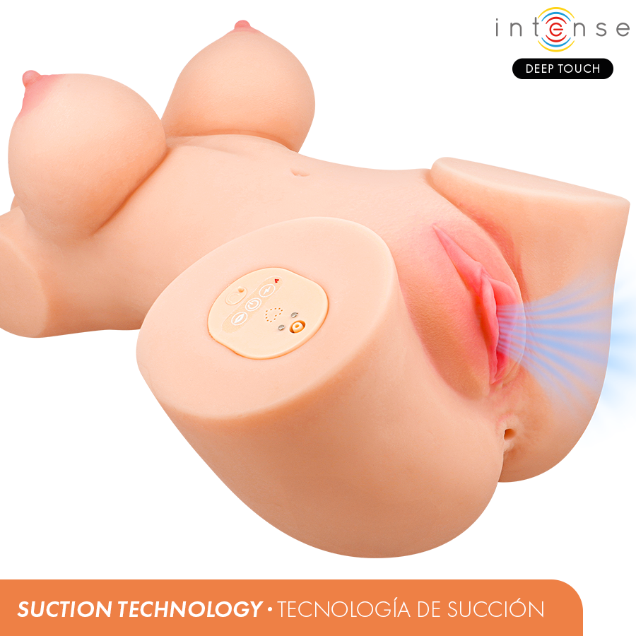 INTENSE DEEP TOUCH Vero – Realistischer Torso mit Saug-, Wärme-, Vibrations- und Stimmeffekten, 5,5 kg