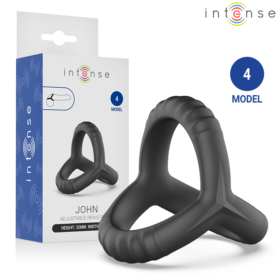 INTENSE – JOHN ANELLO PER PENE TRIPLO REGOLABILE MODELLO 4