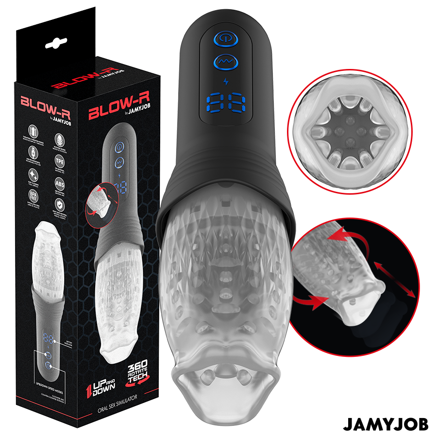 Jamyjob Blow-R – Masturbator mit Stoss- und Rotationsfunktion