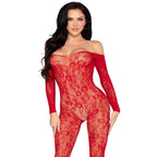 LEG AVENUE – 89366 LINGERIE EN DENTELLE BODYSTOCKING – TAILLE UNIQUE